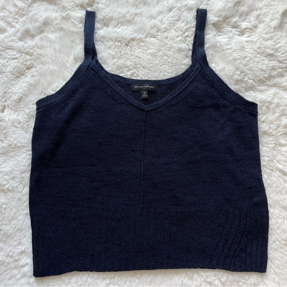 Banana Republic Sweater Navy Blue Tank M
